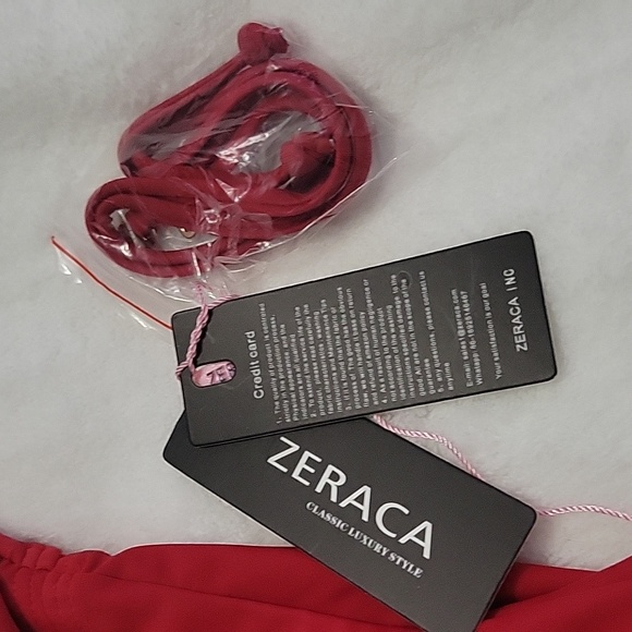Zeraca Bandeau One Piece Bikini NWT - Picture 14 of 15